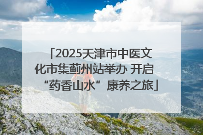 2025天津市中医文化市集蓟州站举办 开启“药香山水”康养之旅