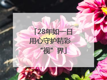 28年如一日 用心守护精彩“视”界