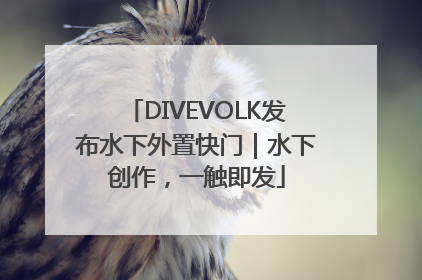 DIVEVOLK发布水下外置快门｜水下创作，一触即发